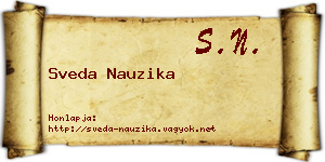 Sveda Nauzika névjegykártya